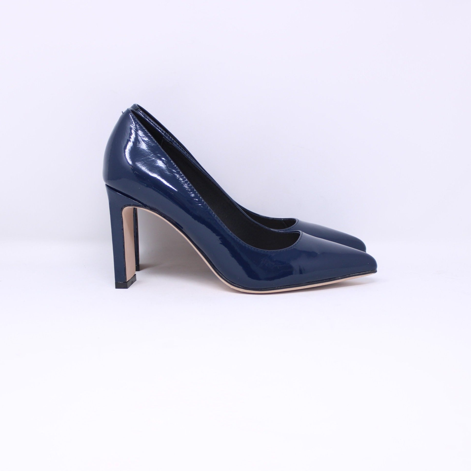 Ladies navy heeled shoes Clearance