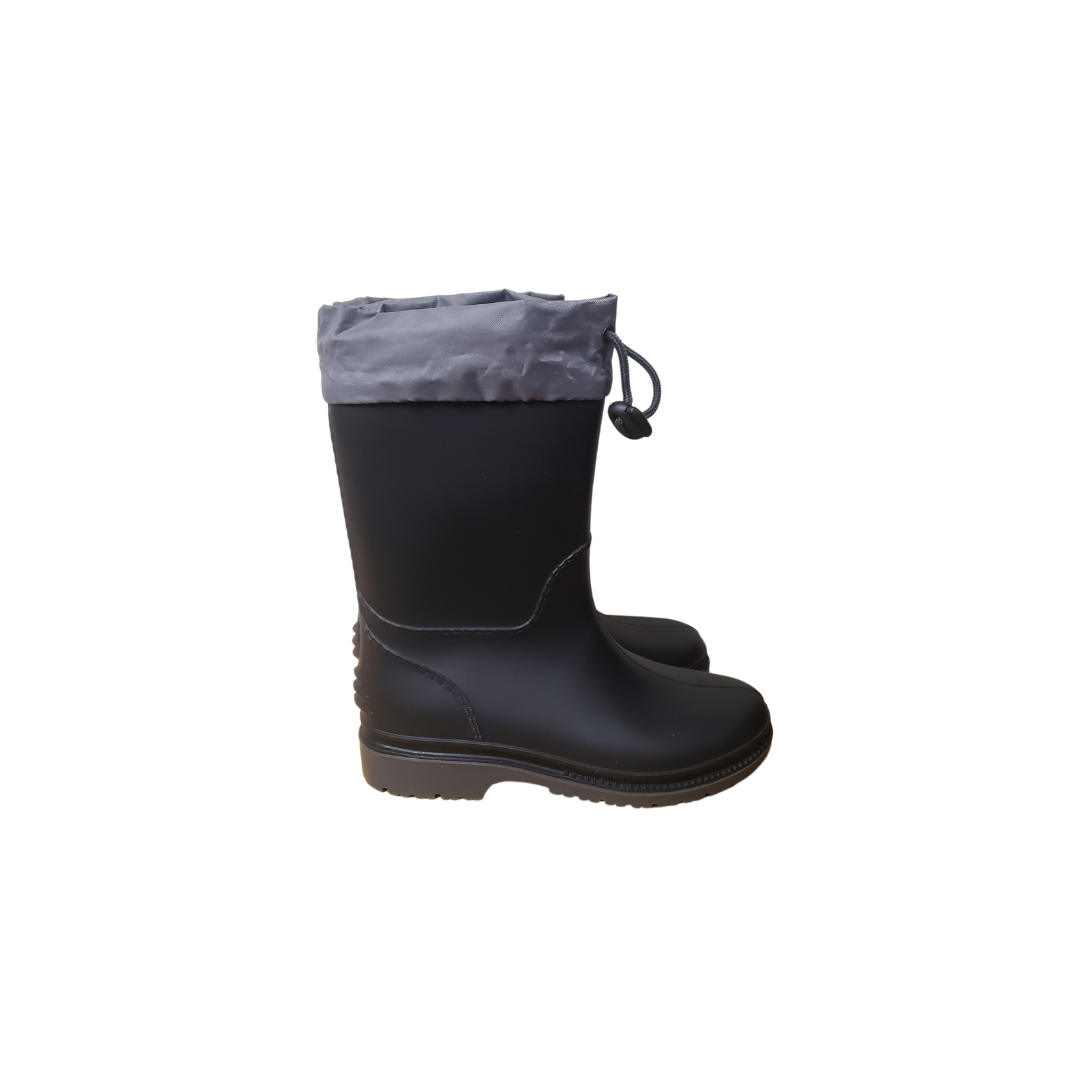 Kids black rain best sale boots