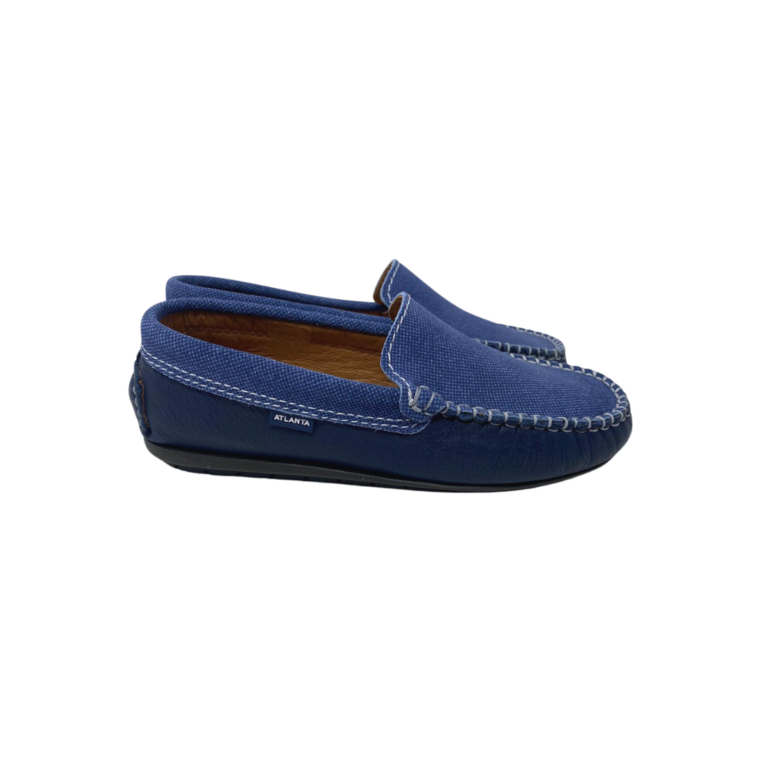 032 Drivers - dark blue patent - Atlanta Mocassin