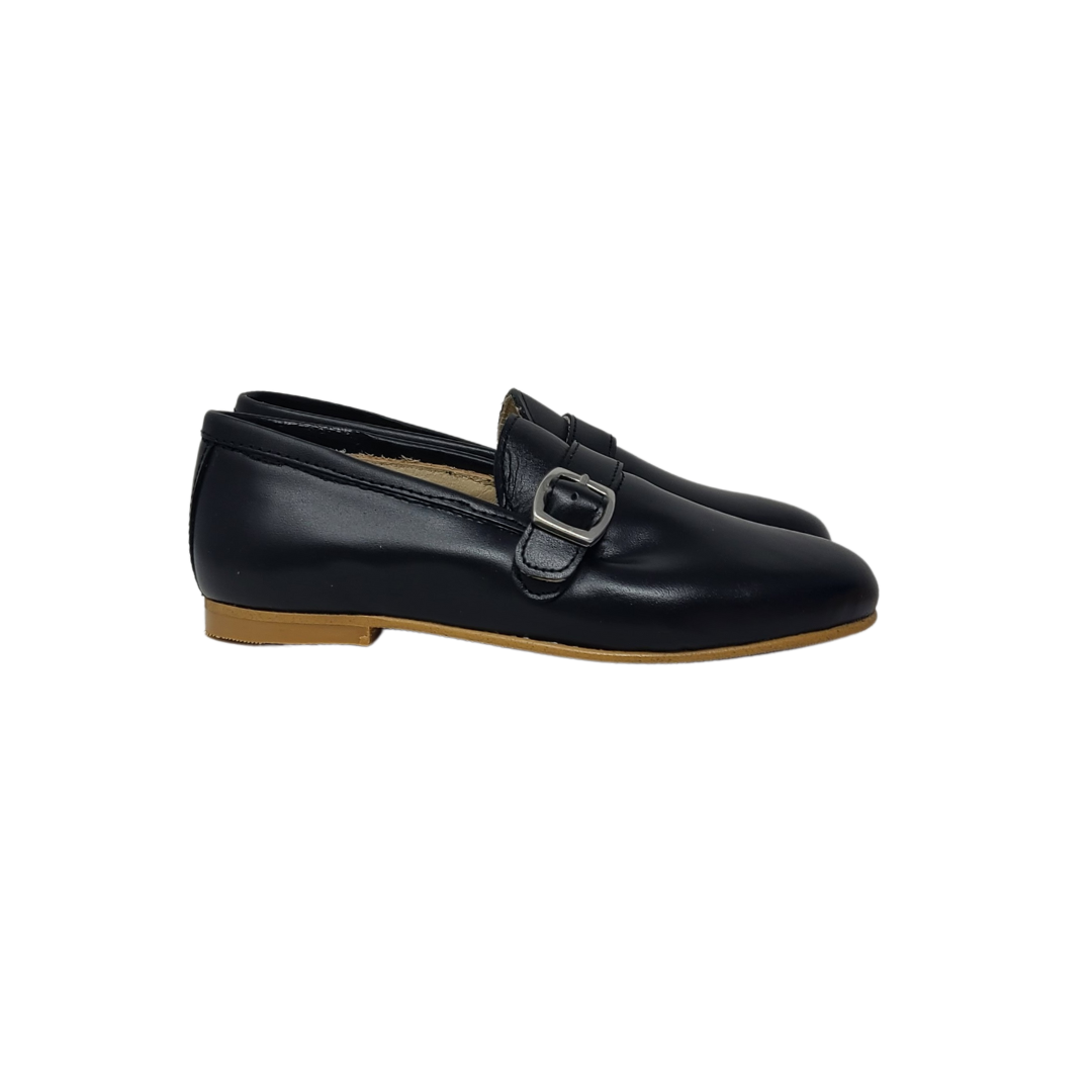 Luccini Sabino Childrens Black Leather Loafer â Frankel's Designer Shoes