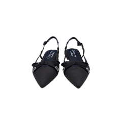 Circus NY Lafayette Black Fabric Slingbacks