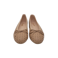 Coquette 8023 Ladies Nude Perforated 1 Inch Low Heel