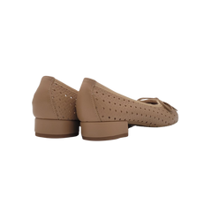 Coquette 8023 Ladies Nude Perforated 1 Inch Low Heel