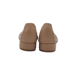 Coquette 8023 Ladies Nude Perforated 1 Inch Low Heel