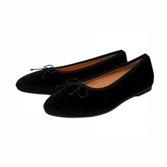 Ralph Migel Windy Black Velvet Ballet Flat