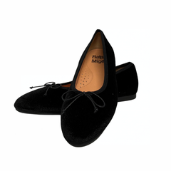 Ralph Migel Windy Black Velvet Ballet Flat