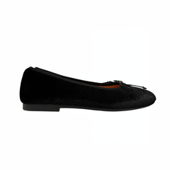 Ralph Migel Windy Black Velvet Ballet Flat