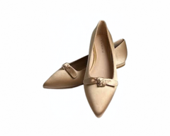 Viviamos Star Nude Satin Flats