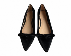 Viviamos Star Black Velvet Flats