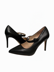 Viviamos Malia-A Black Medium Heel