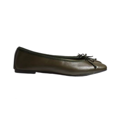Menina Lucy Ladies Black Velvet Ballet Flat