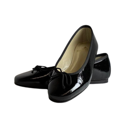 Menina Lucy Ladies Black Velvet Ballet Flat