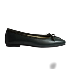 Menina Lucy Ladies Black Velvet Ballet Flat