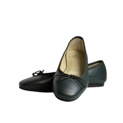 Menina Lucy Ladies Black Velvet Ballet Flat