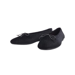 Esporre Tarney Ladies Black Corduroy Flats