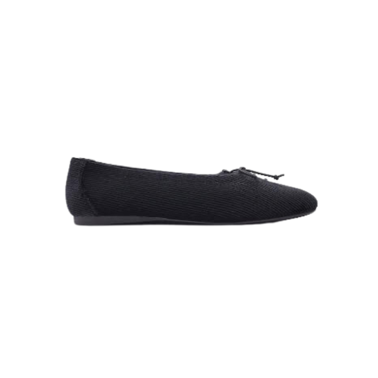 Esporre Tarney Ladies Black Corduroy Flats