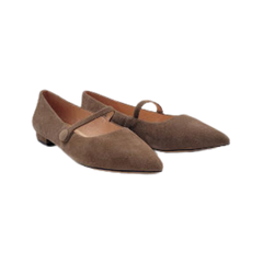 Viviamos Padma Taupe Suede Maryjane