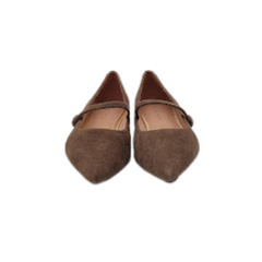 Viviamos Padma Taupe Suede Maryjane