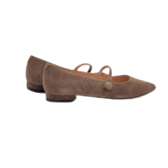 Viviamos Padma Taupe Suede Maryjane