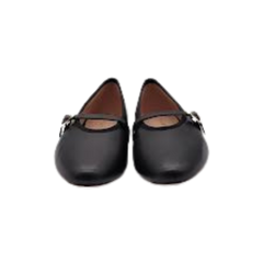 Viviamos Shirley Black Leather Dress Shoe