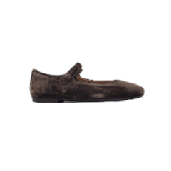 Papanatas 6315 Taupe Velvet Mary Jane