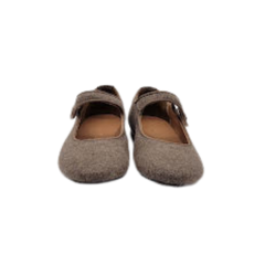 Papanatas 6315 Taupe Flannel Mary Jane