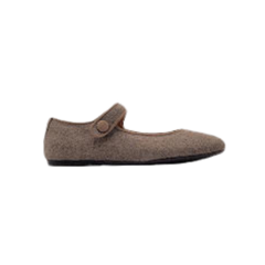 Papanatas 6315 Taupe Flannel Mary Jane
