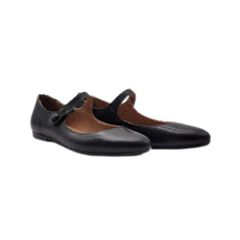 Papanatas 48015 Black Leather Mary Jane