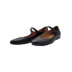 Papanatas 48015 Black Leather Mary Jane