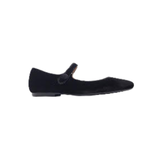 Papanatas 48015 Black Velvet Mary Jane