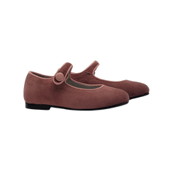 Luccini J109 Children's Pink Velvet Mary Jane