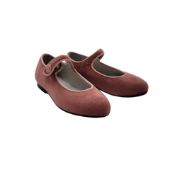 Luccini J109 Children's Pink Velvet Mary Jane