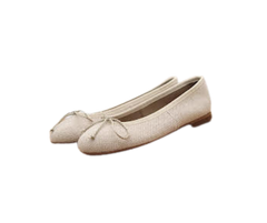Papanatas 5631 Beige Fabric Ballet Flats