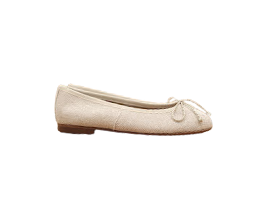 Papanatas 5631 Beige Fabric Ballet Flats