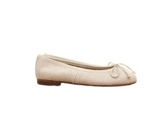 Papanatas 5631 Beige Fabric Ballet Flats