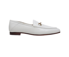Sam Edelman Loraine White leather loafer with chain