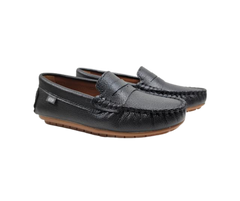 Ralph Migel Cosima Children's Black Leather Penny Loafer