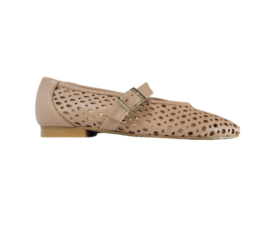 Coquette 3091 Ladies Nude Perforated Flats