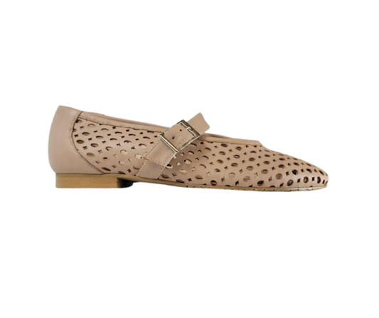 Coquette 3091 Ladies Nude Perforated Flats