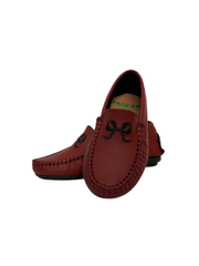 Fascani 26009 Red Leather Bow Loafer