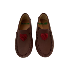 Fascani 26028 Leather Heart Loafer