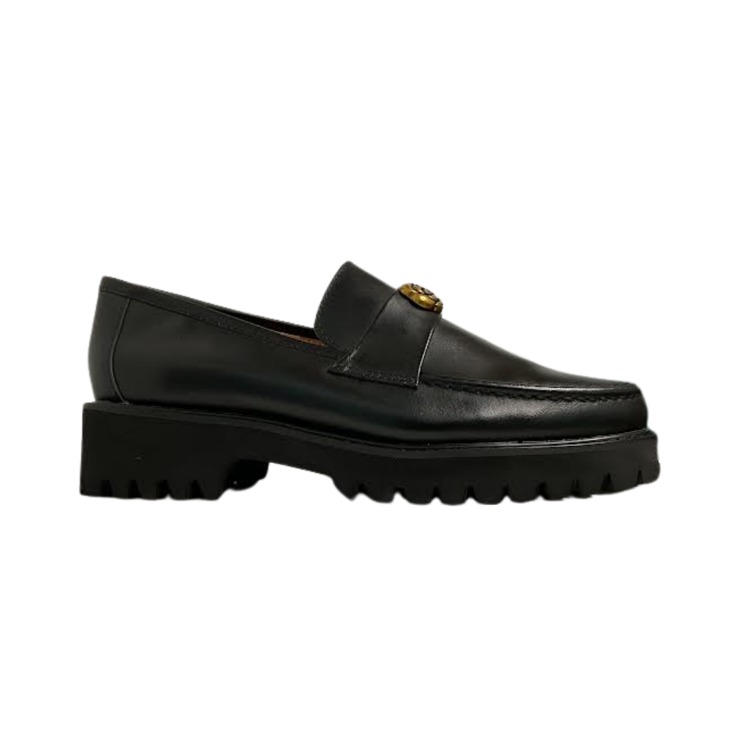 Ralph Migel Salem Black Leather Shine Loafer