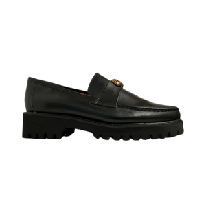 Ralph Migel Salem Black Leather Shine Loafer