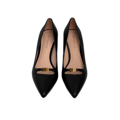 Viviamos Deena Black Med Heel
