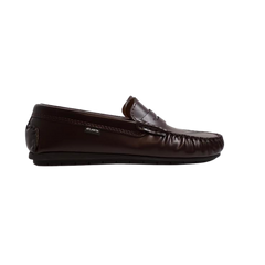 Atlanta Moccasin 32G Black Press Leather