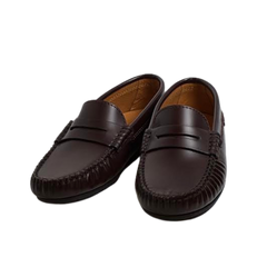 Atlanta Moccasin 32G Black Press Leather