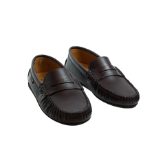 Atlanta Moccasin 32G Black Press Leather