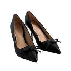Viviamos Britt Ladies Black Suede High Heel