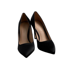 Viviamos Riya Black Suede High Heels