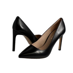 Viviamos Riya Black Suede High Heels